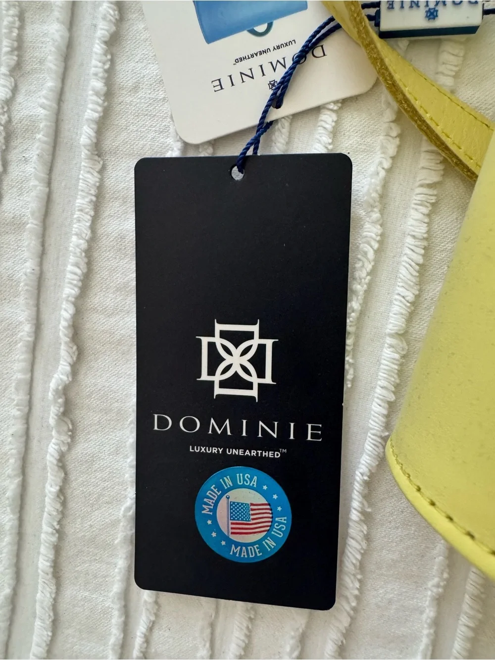 Dominie Luxury Leather Yellow Backpack